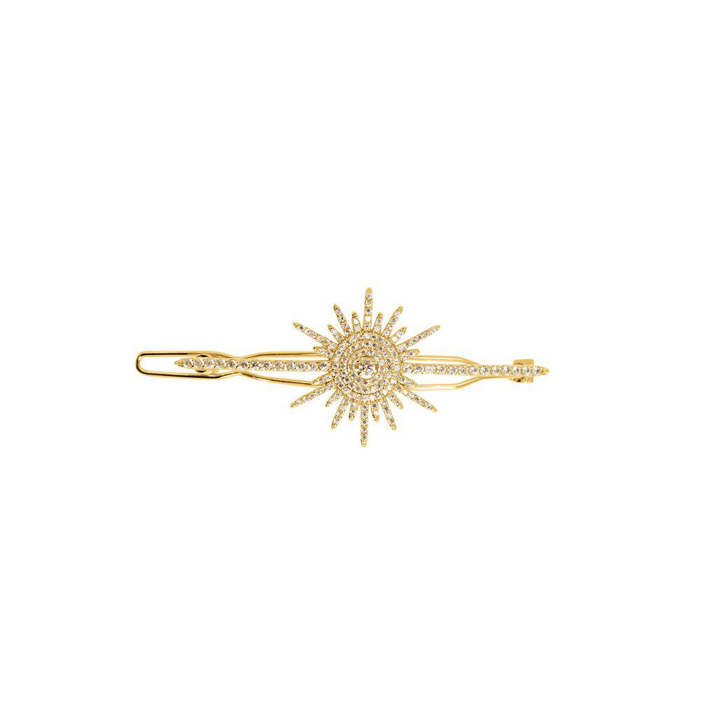 Nabirye sun crystal gold hair pin MEZI