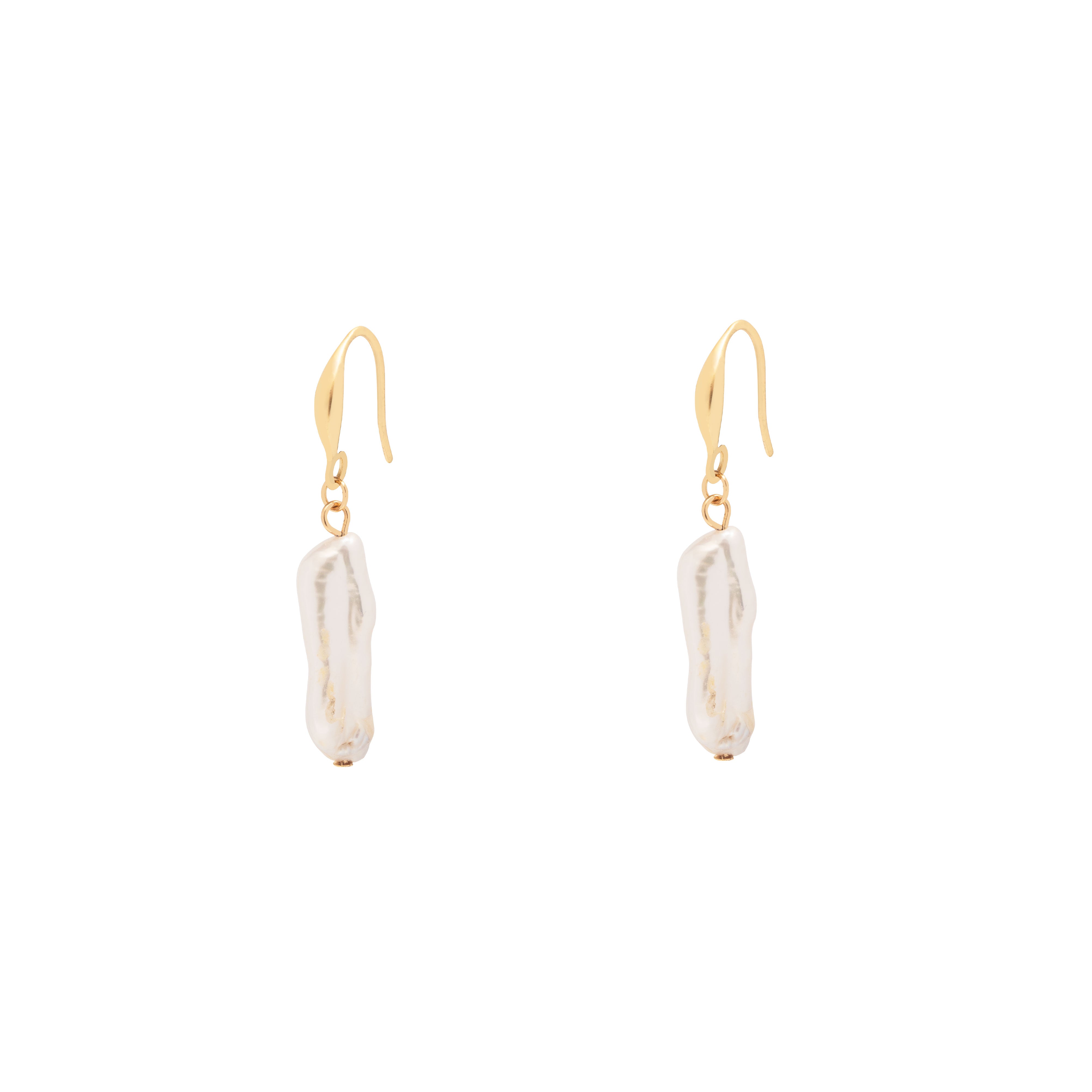 Anders freshwater pearl gold hook earrings