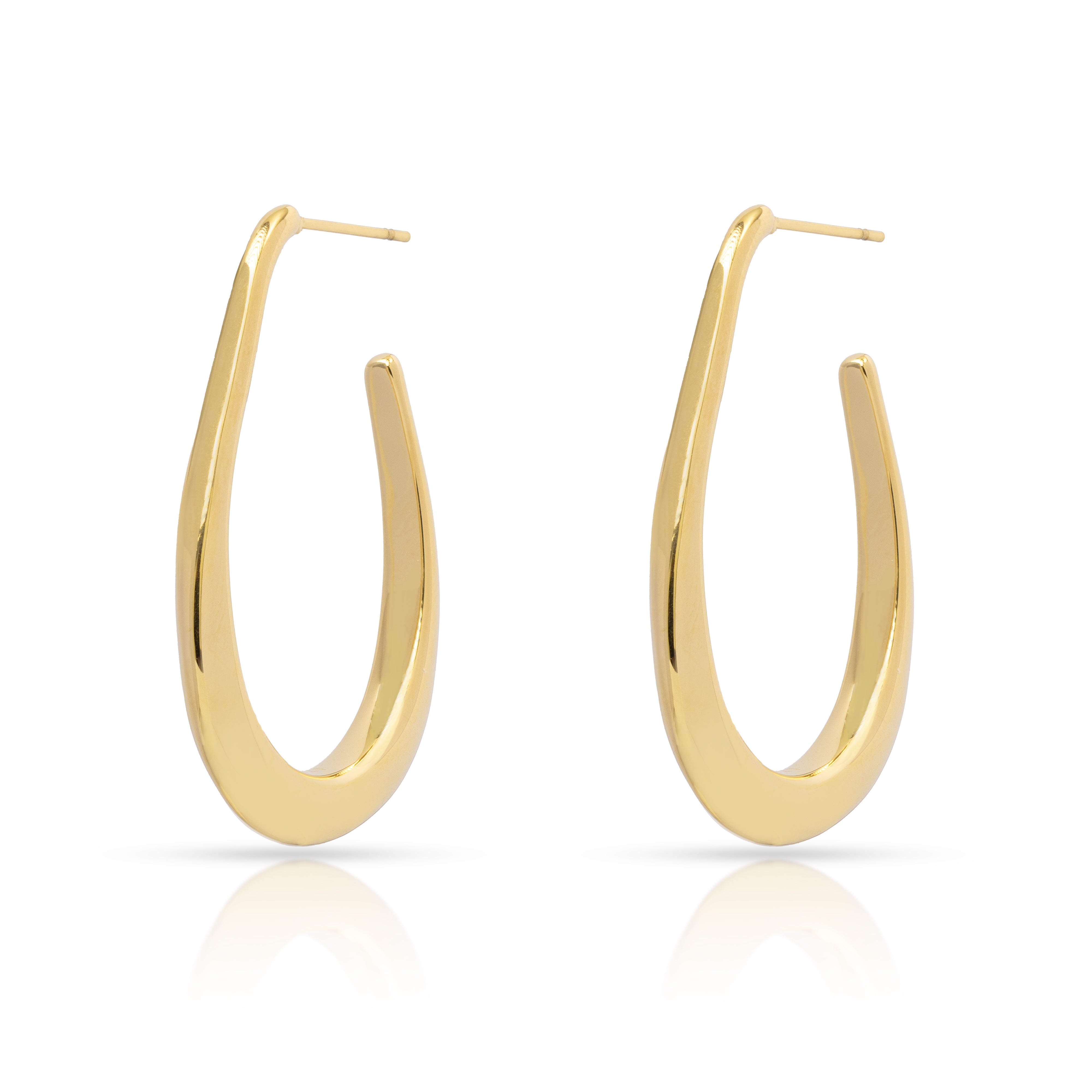 Nyra gold hoop earrings