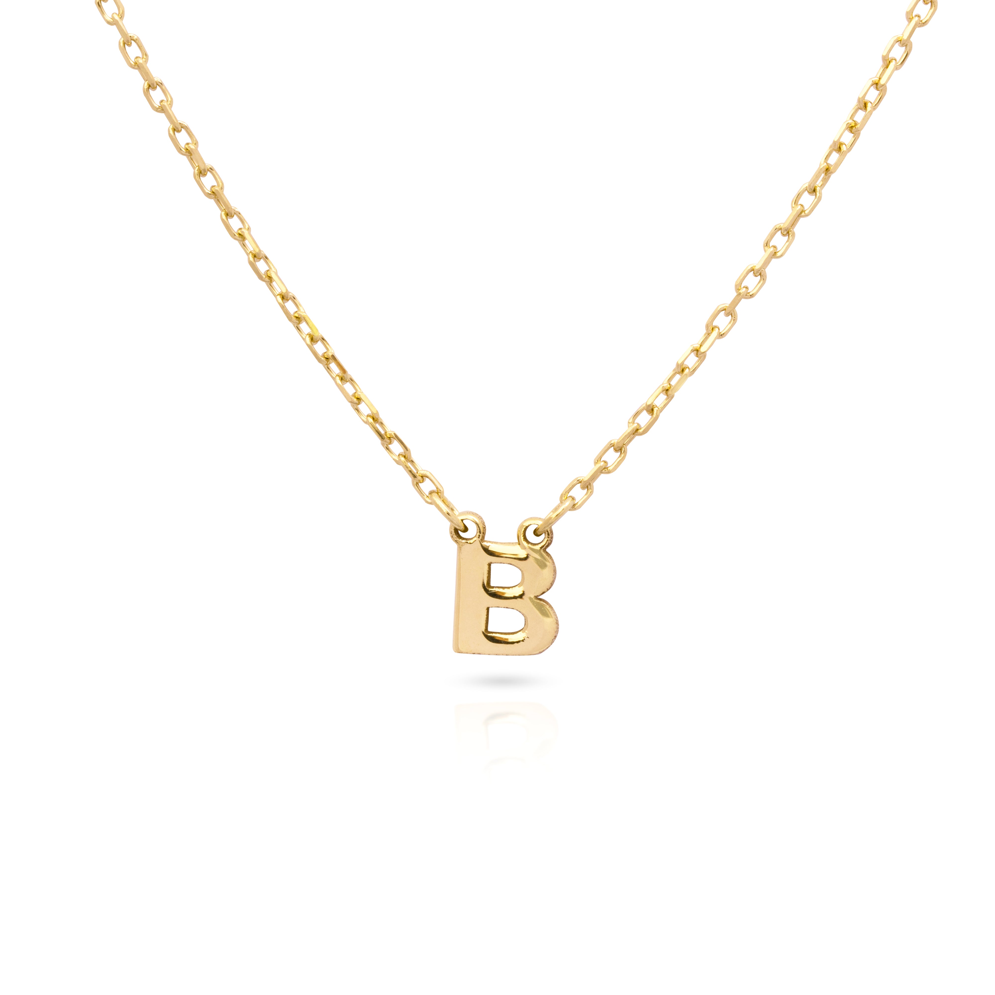 Plain Initial pendant necklace