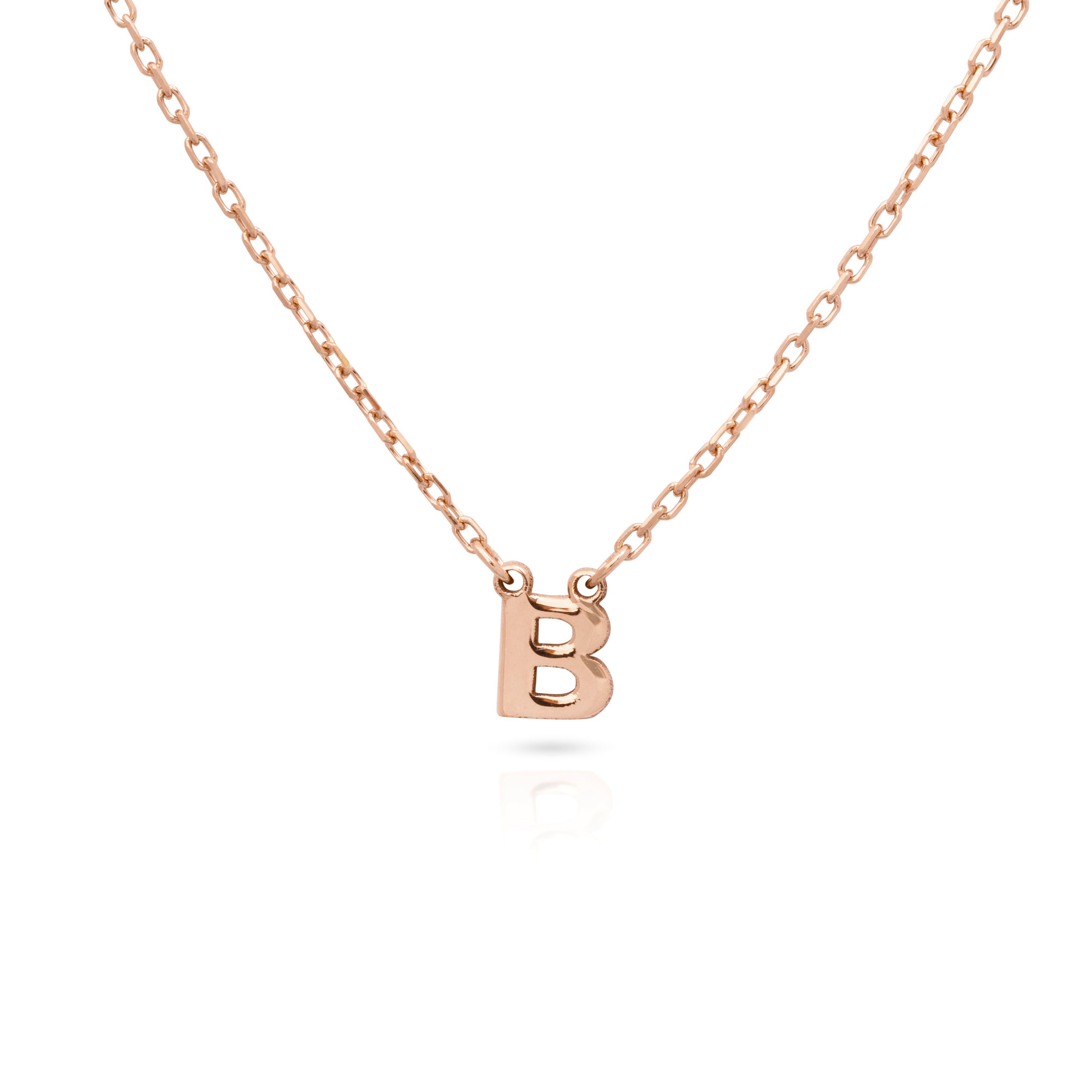 Plain Initial pendant necklace