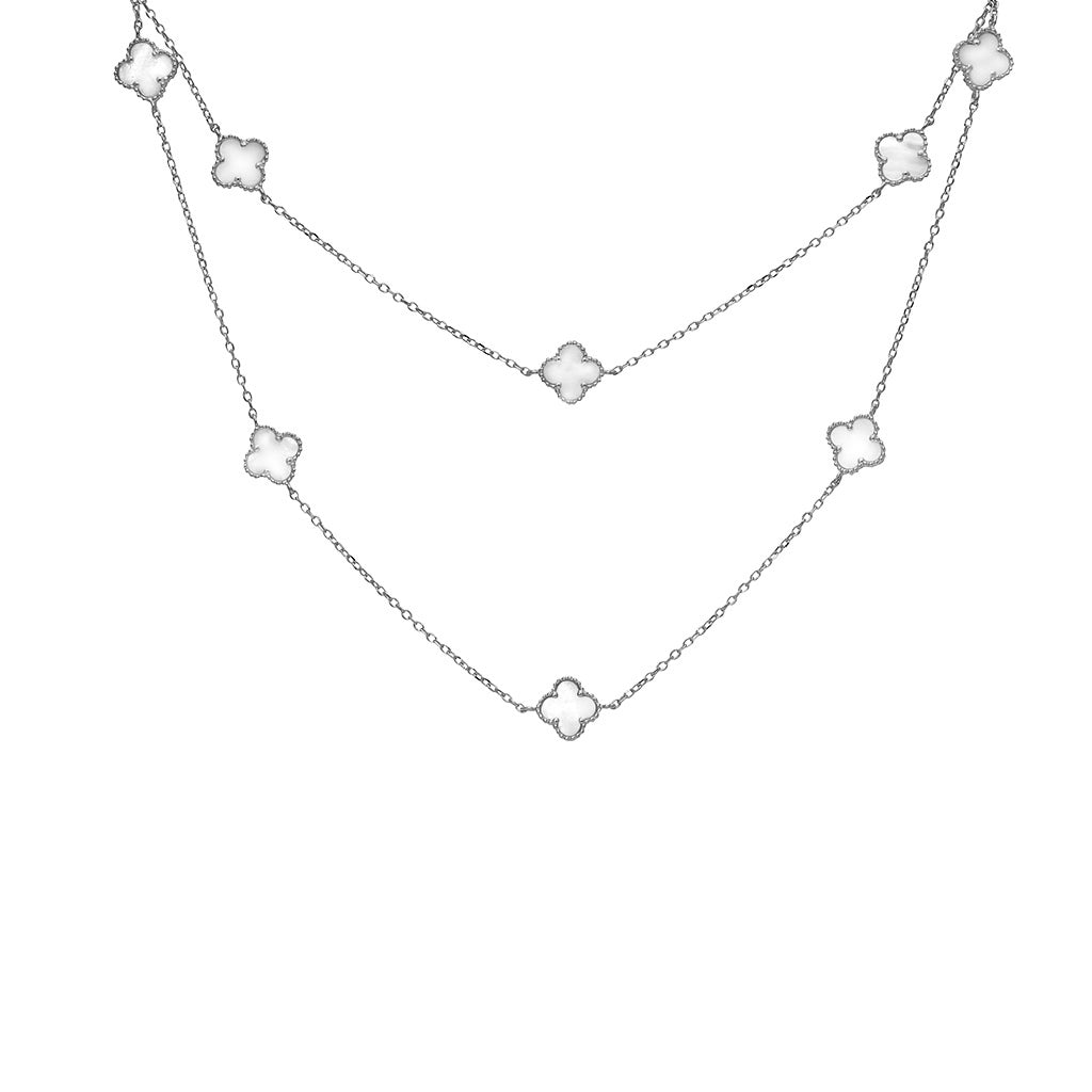 Clover long necklace