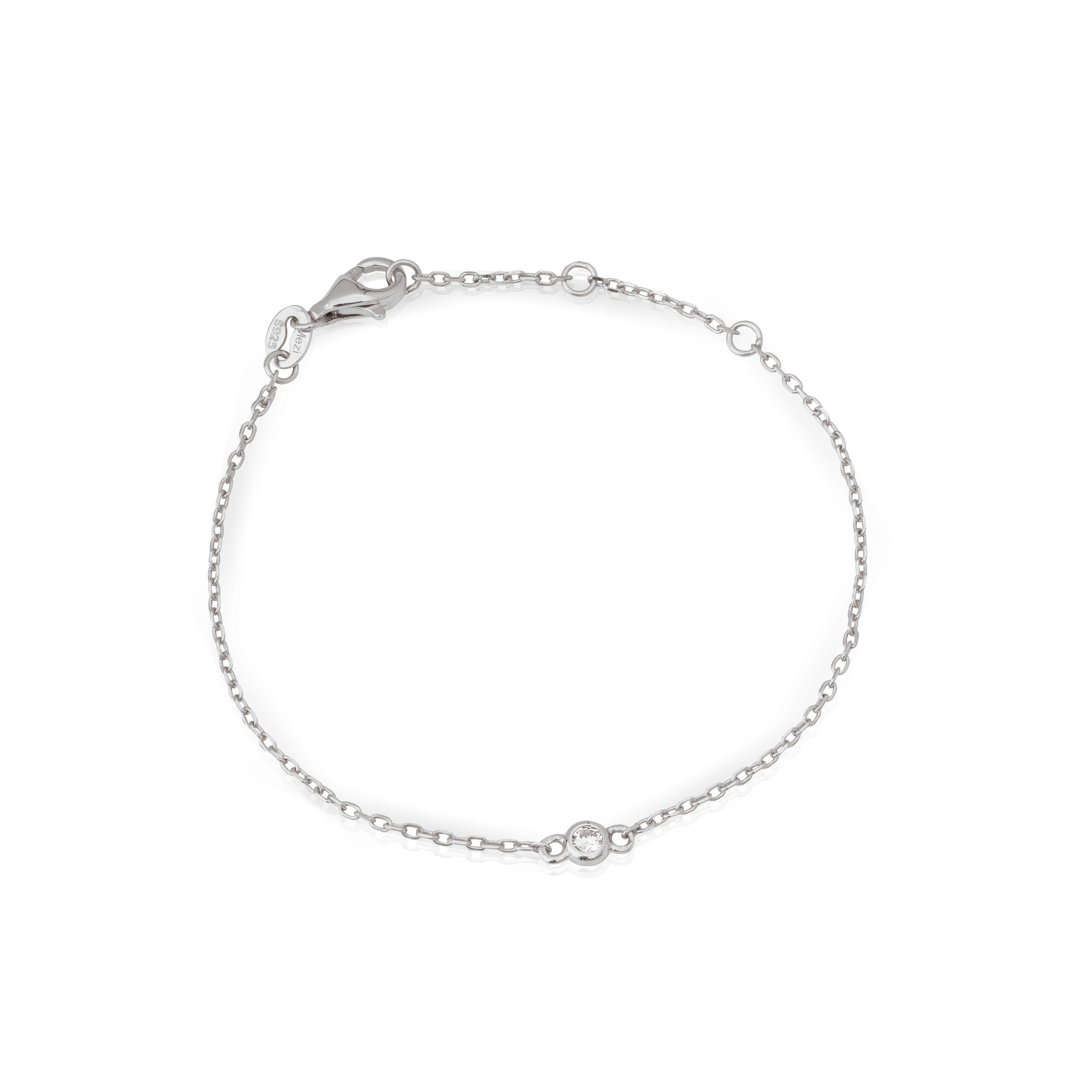 Anya bezel cubic zirconia bracelet