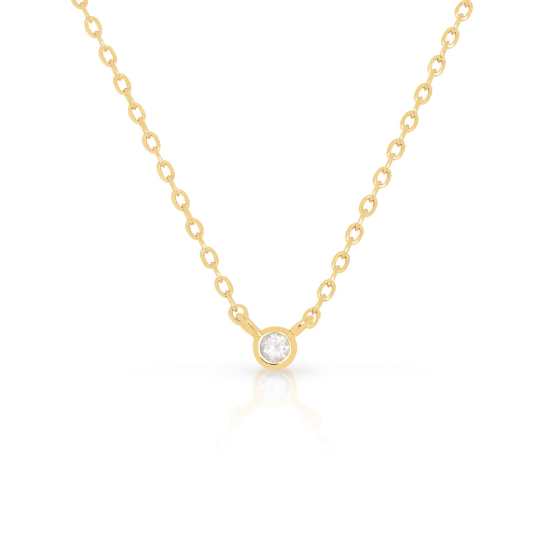 Anya bezel cubic zirconia pendant