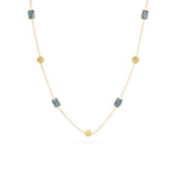 Mehi semi-precious stone gold necklace