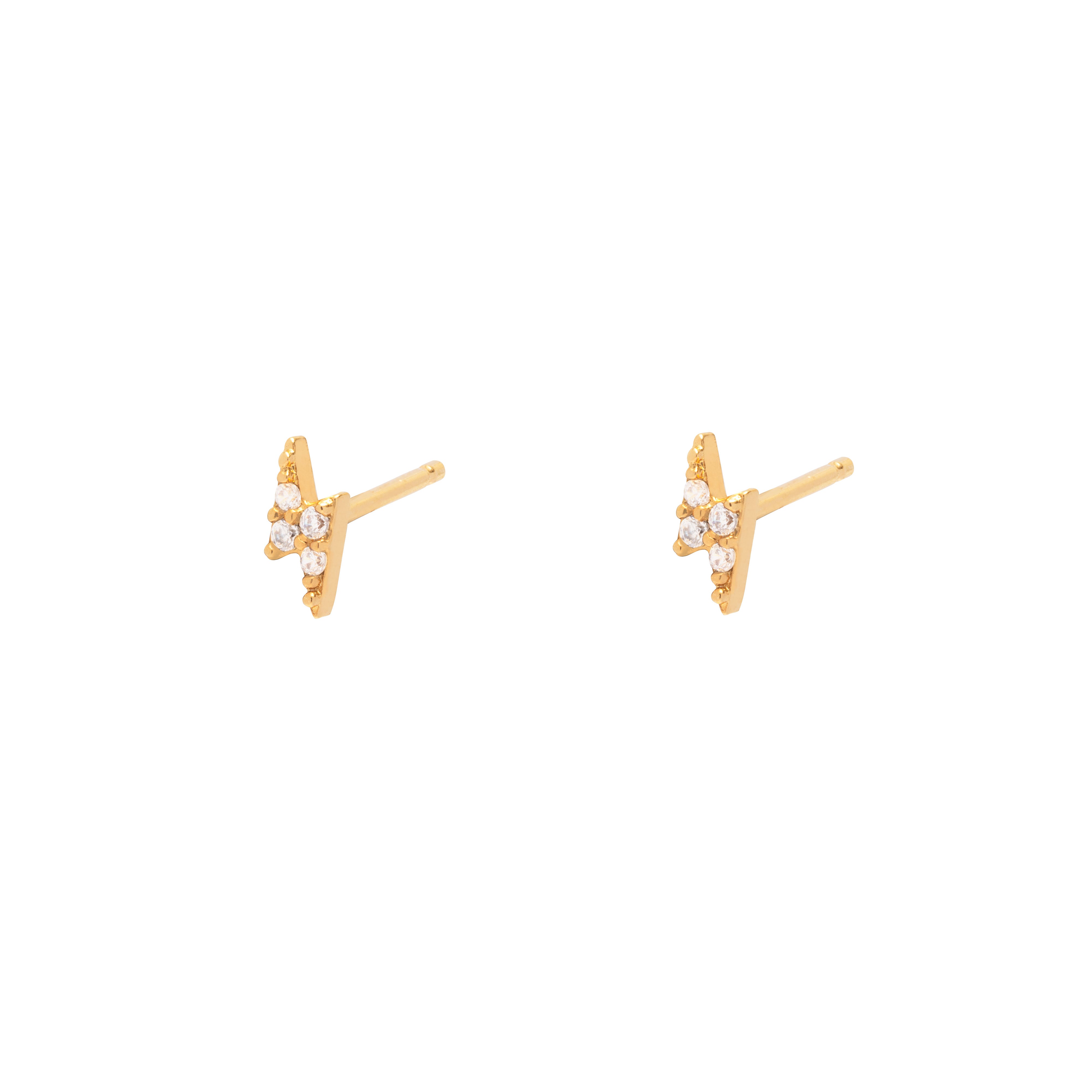 Bolt crystal studs – MEZI