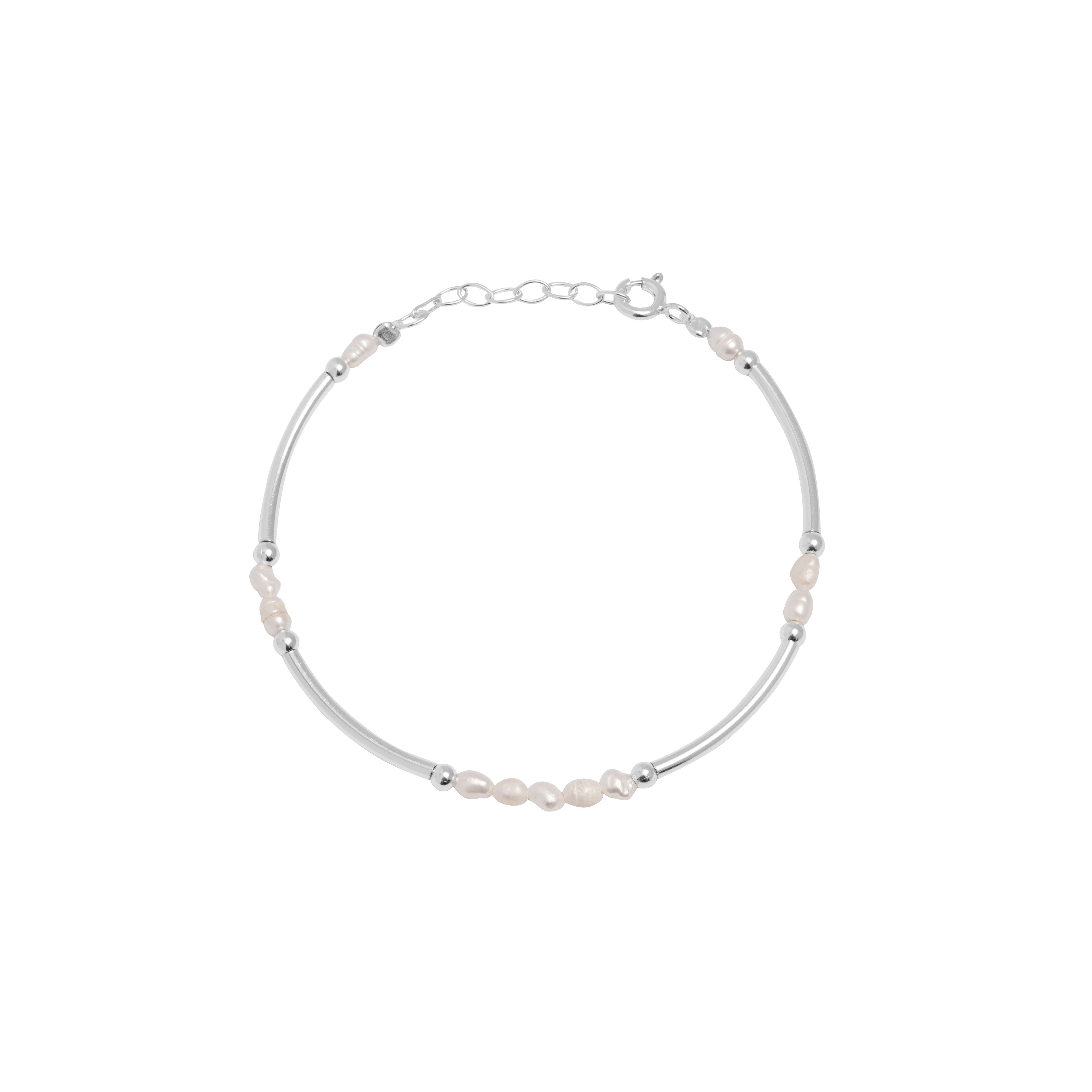 Briley freshwater pearl & sterling silver bracelet