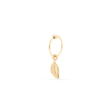 Lola leaf charm sleeper earring