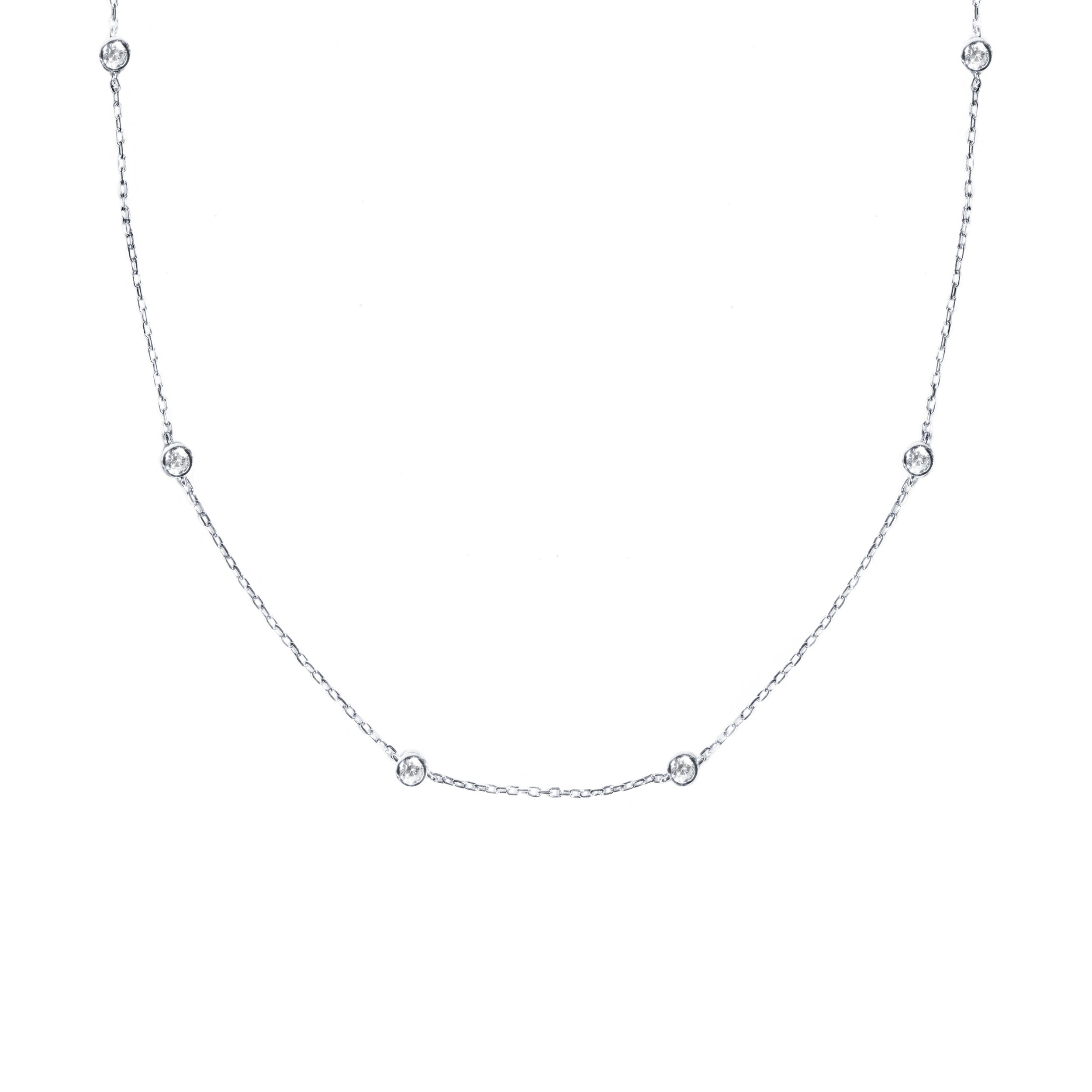 Dena eyelet crystal necklace