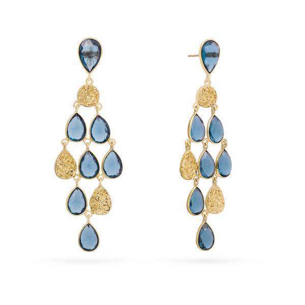 Zahra semi-precious stone earrings