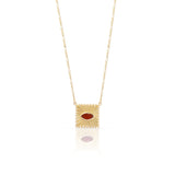 Nilda precious stone pendant