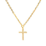 Gene crystal cross pendant