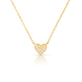 Heart pave pendant