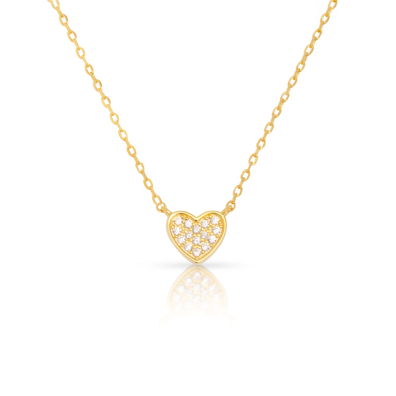 Heart pave pendant