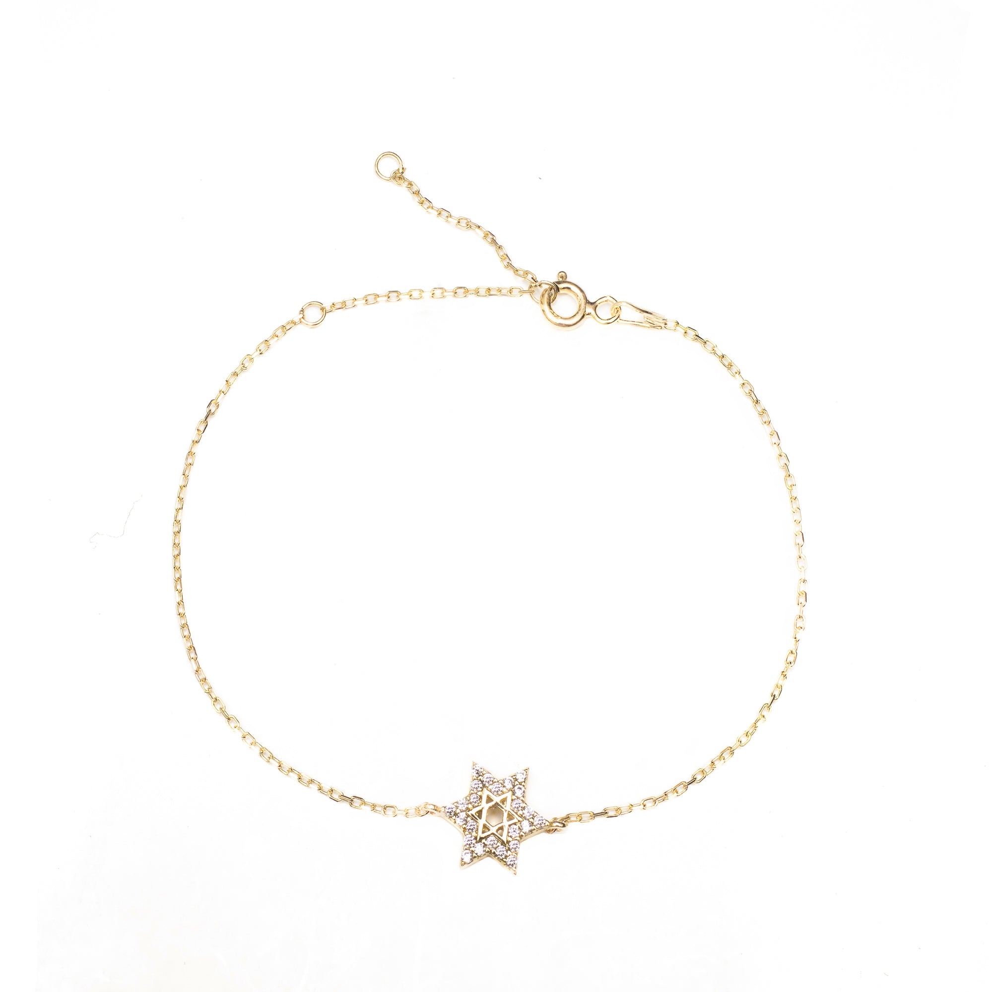 Pave star crystal bracelet