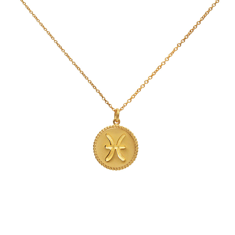 Zodiac gold pendants