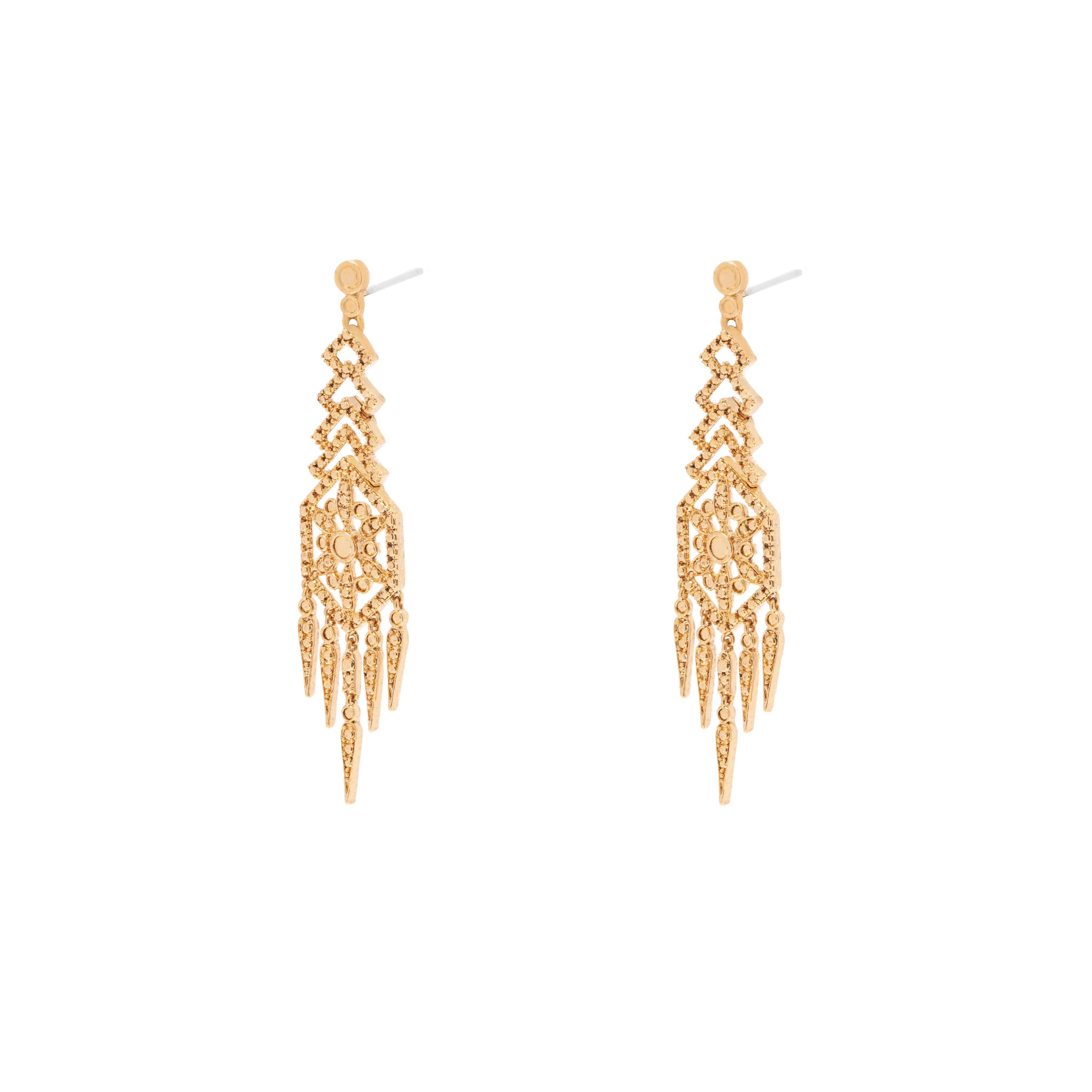 Rhian filigree crystal earrings