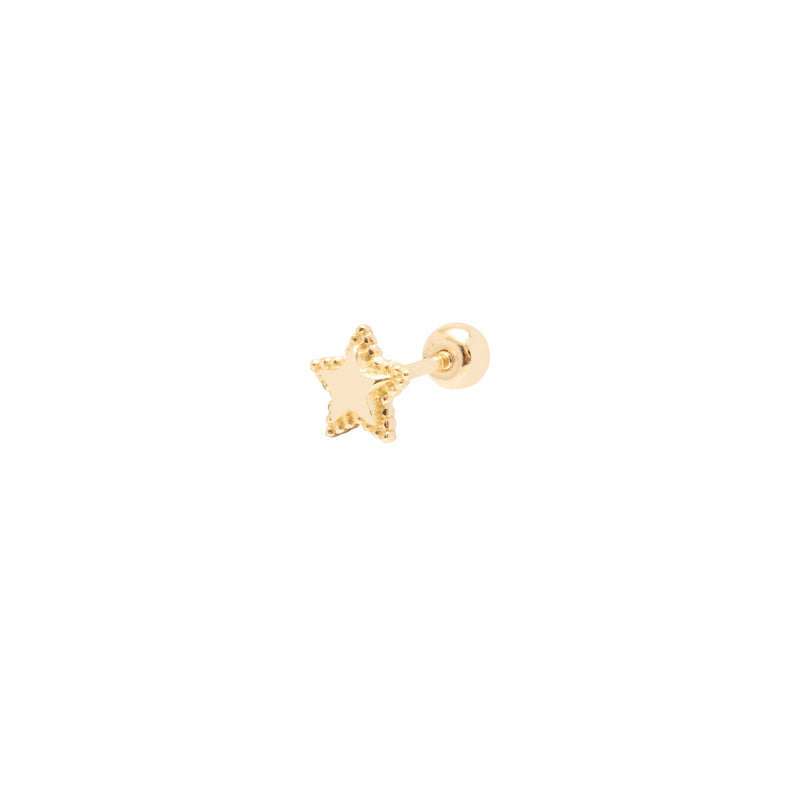 Star 14k gold Labret