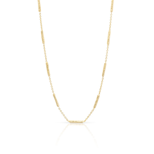 Tate bar gold necklace