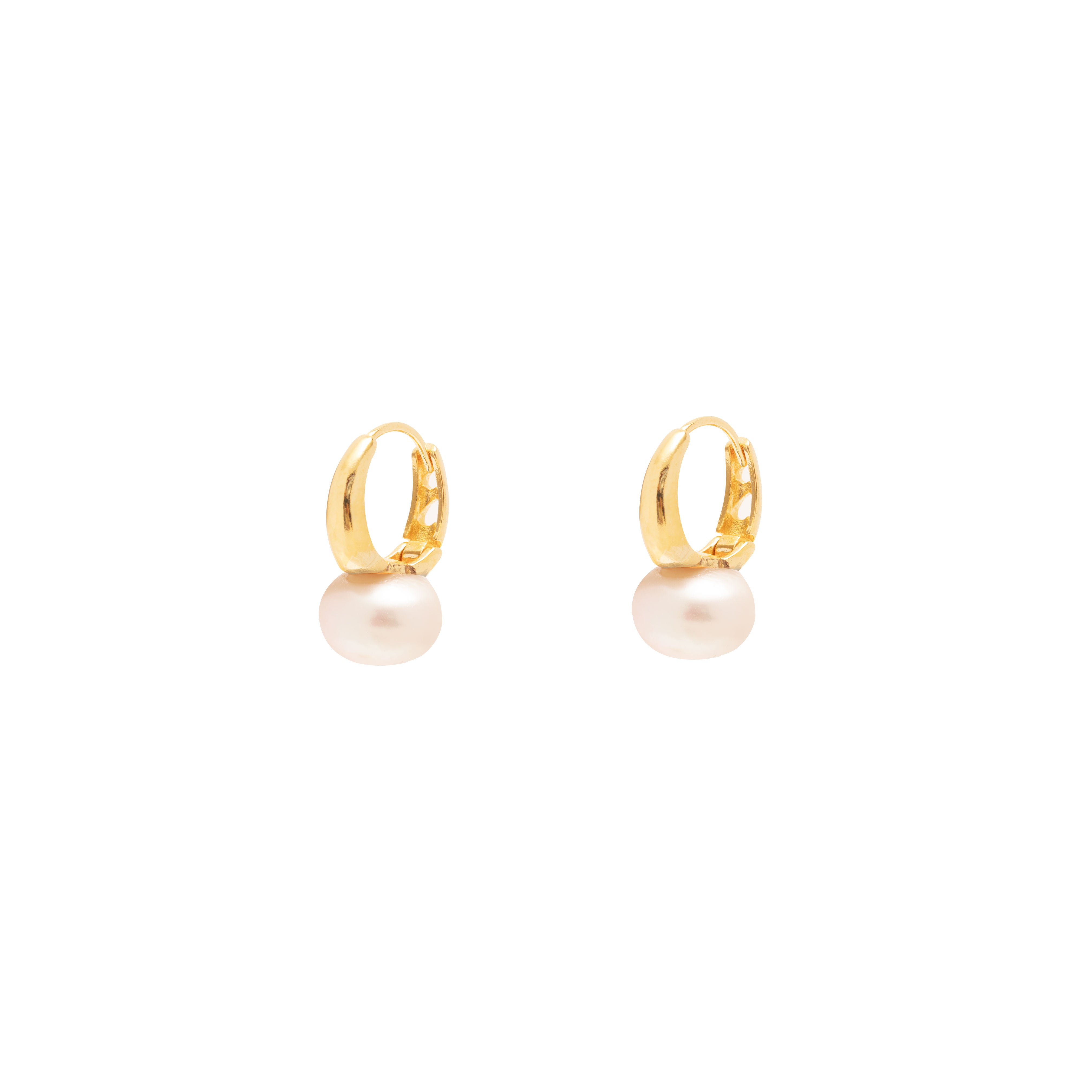 Valtina freshwater hoop earrings