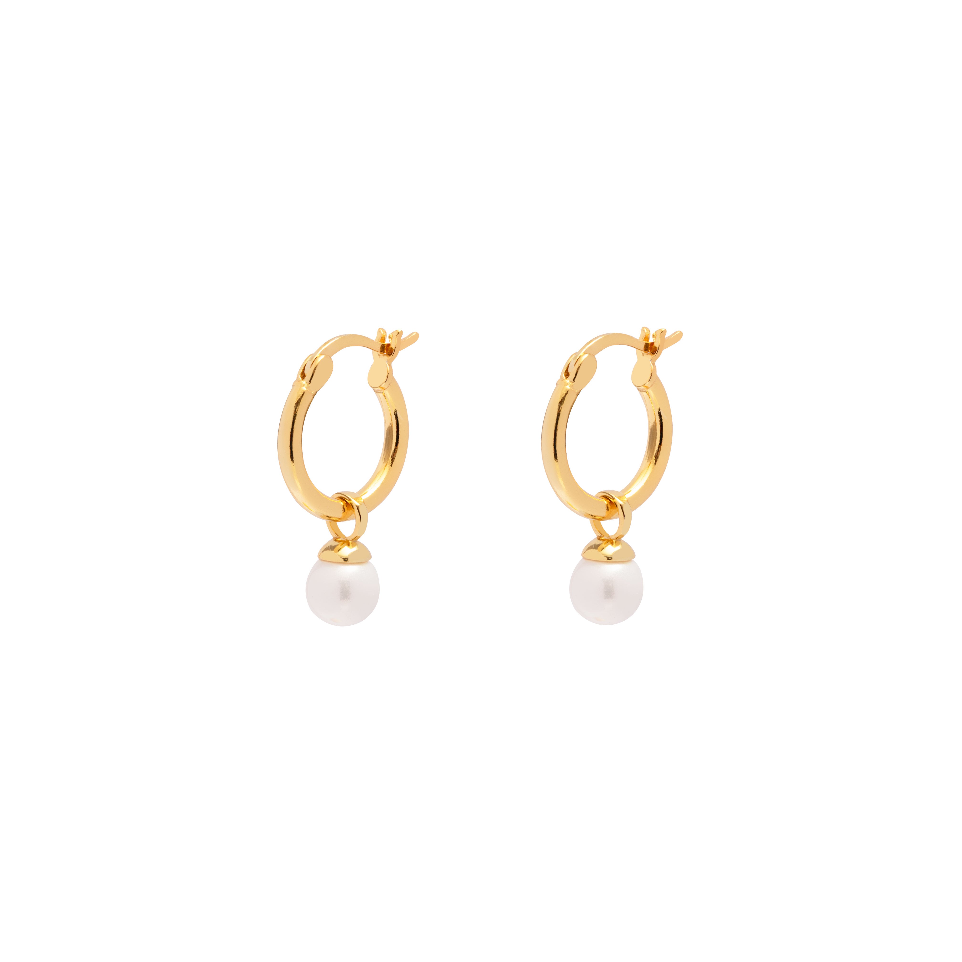 Yori freshwater hoop earrings