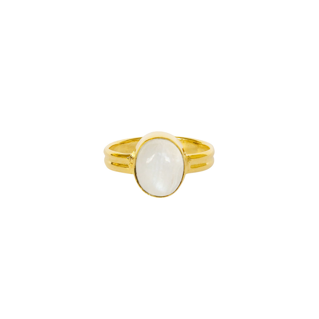 Esa moonstone gold filled semi-precious ring