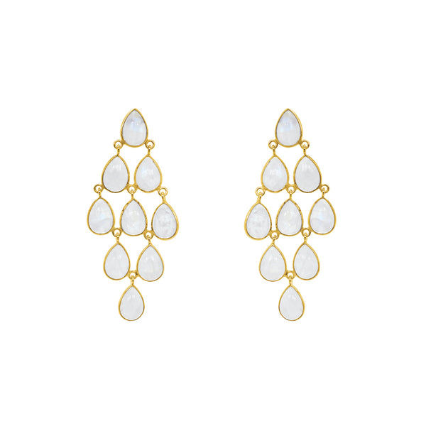 Everly semi precious 2 micron earrings