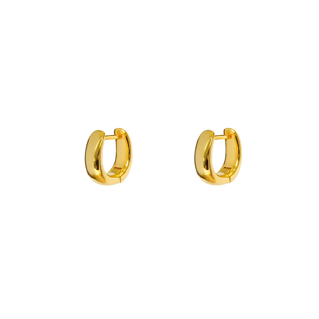 Halon 1 micron gold hoops