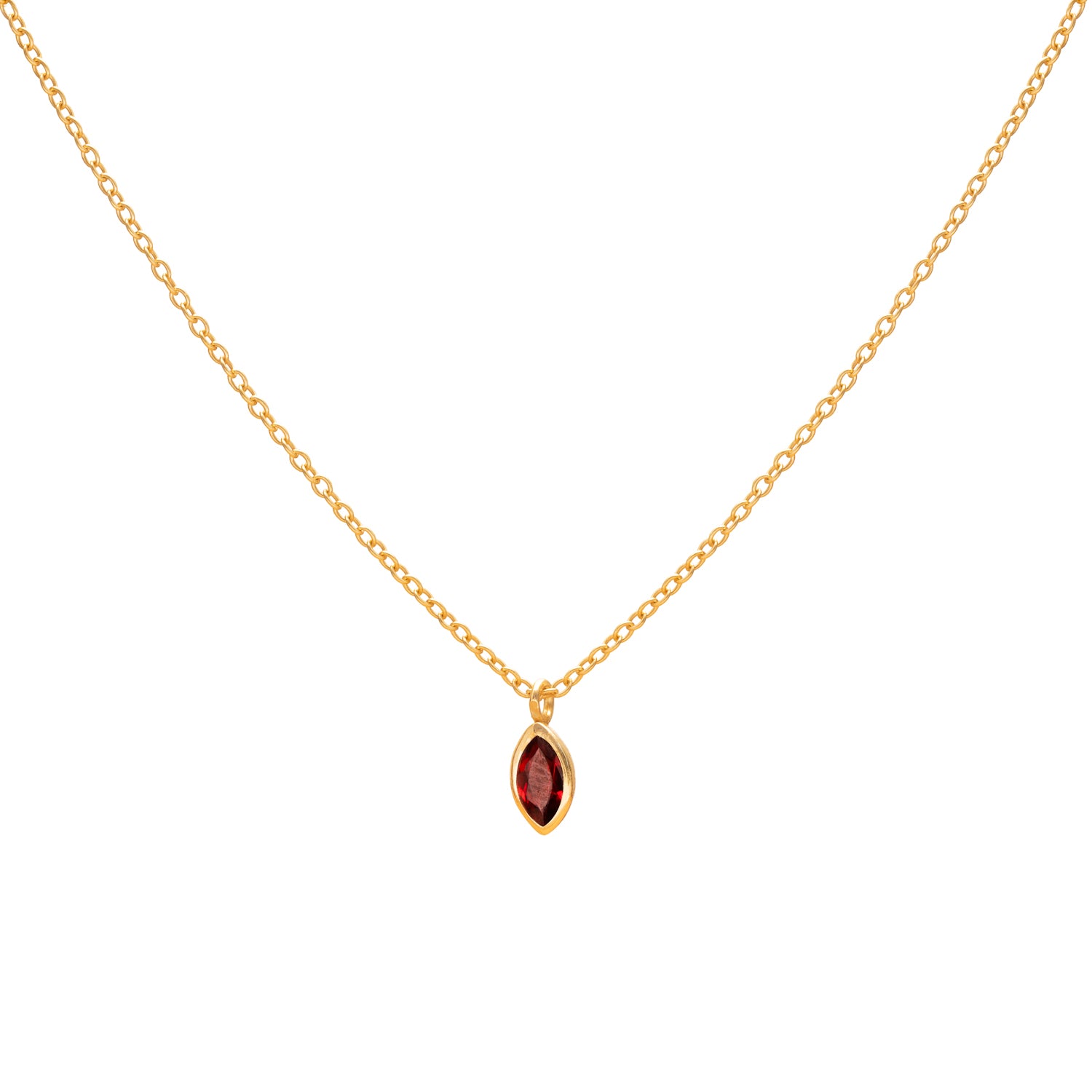 Louna diamond semi-precious stone pendant