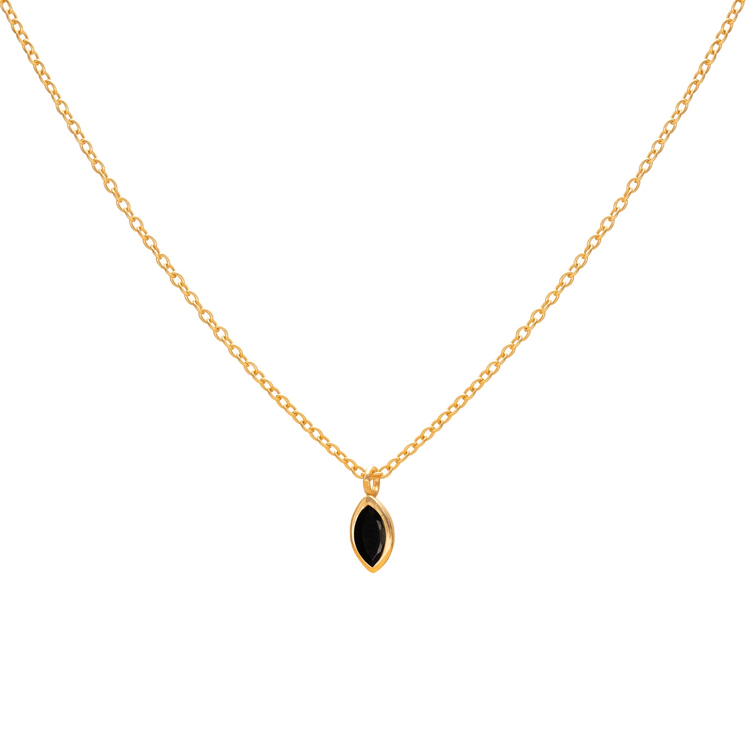 Louna diamond semi-precious stone pendant