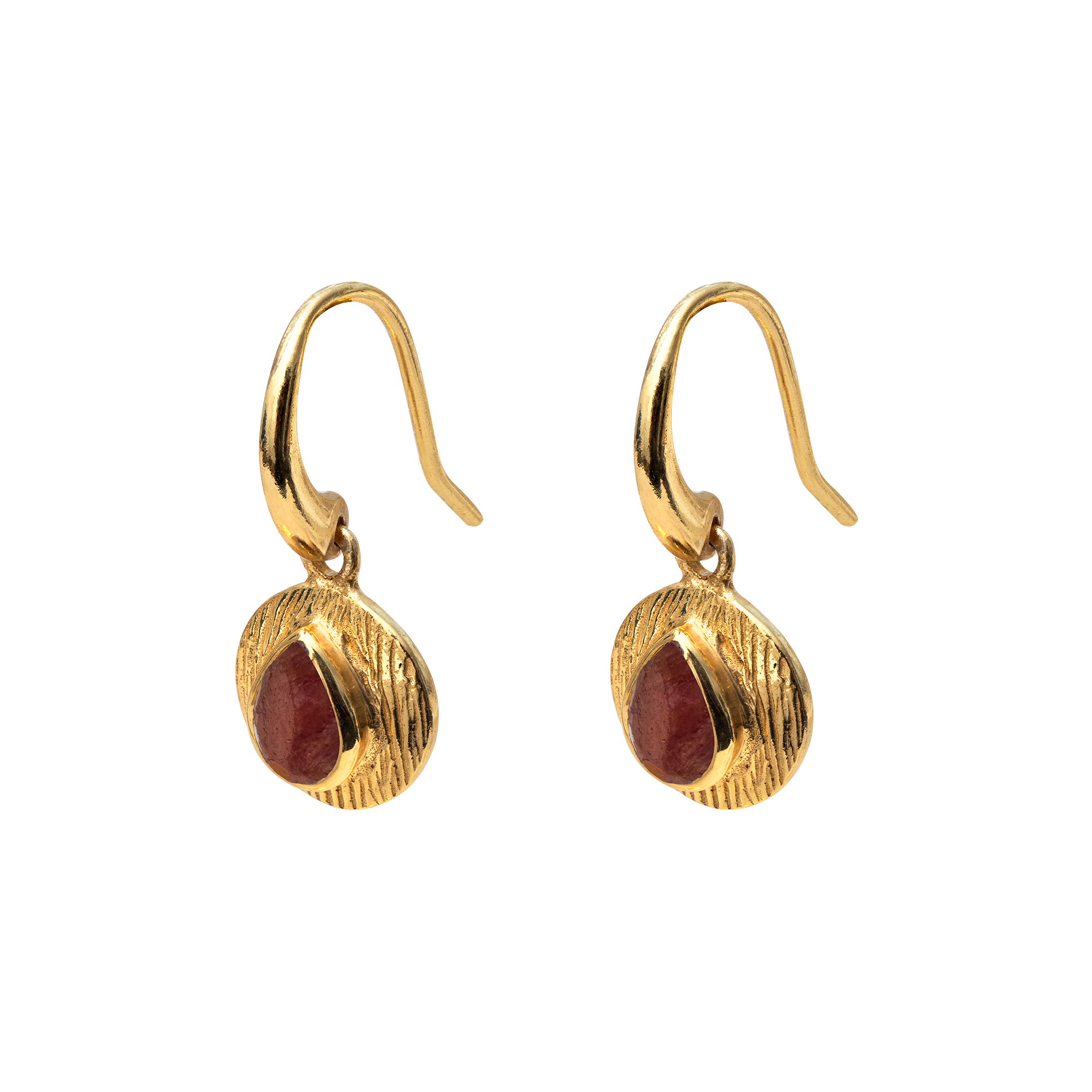 Camille drop semi precious gold vermeil earrings