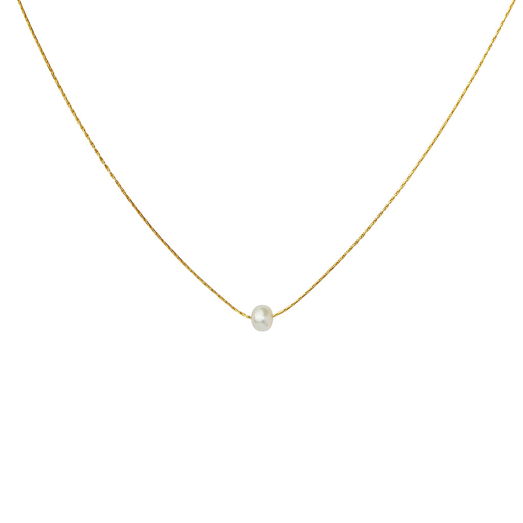 Lurice small freshwater pearl gold pendant