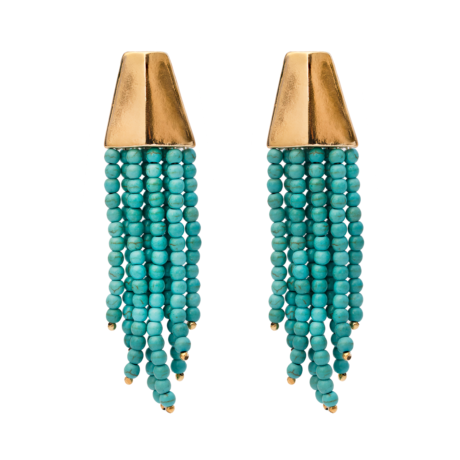 Rusa tassel semi-precious earring