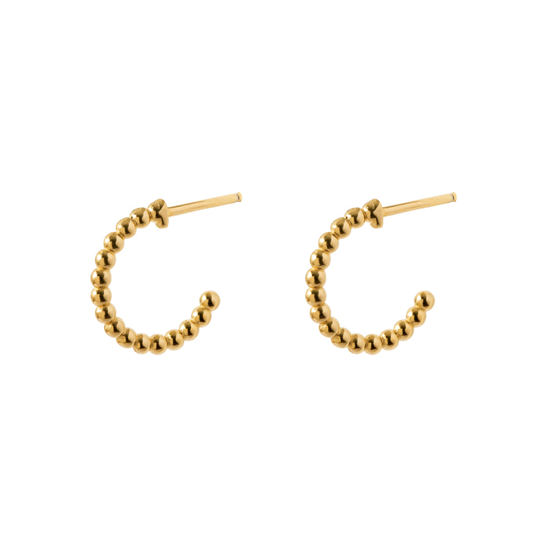 Adele hoop bubble earrings