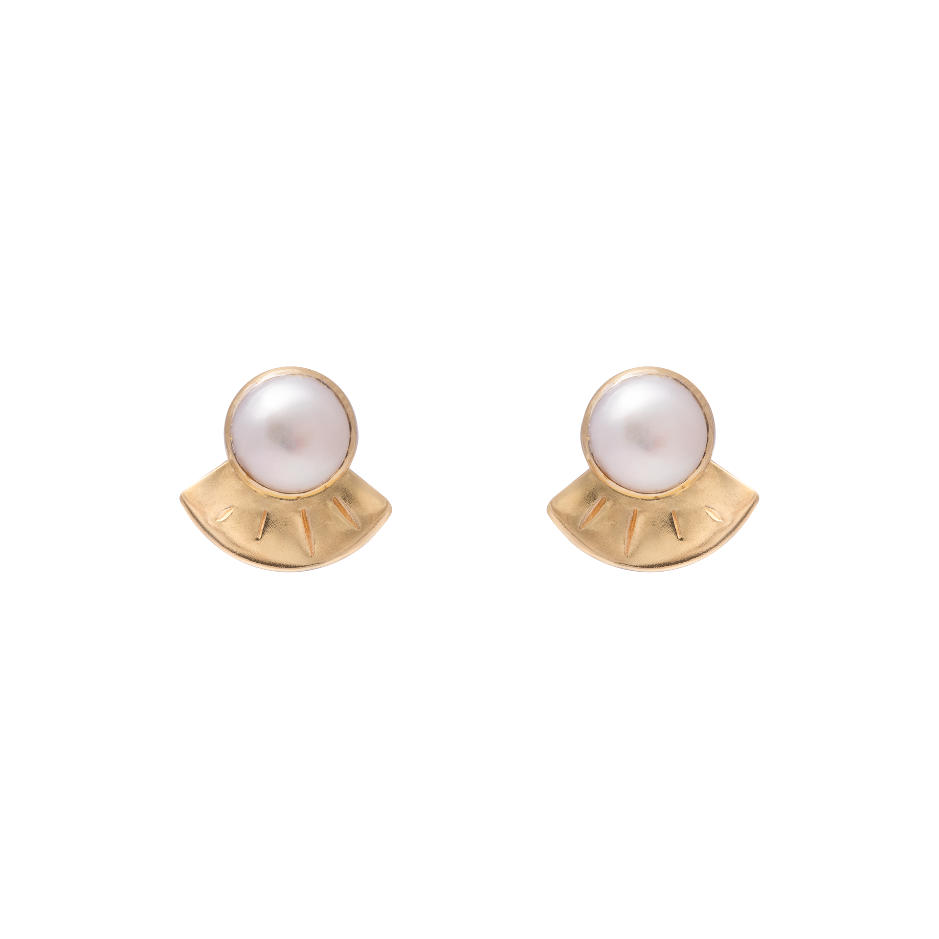 Melosa gold semi precious studs