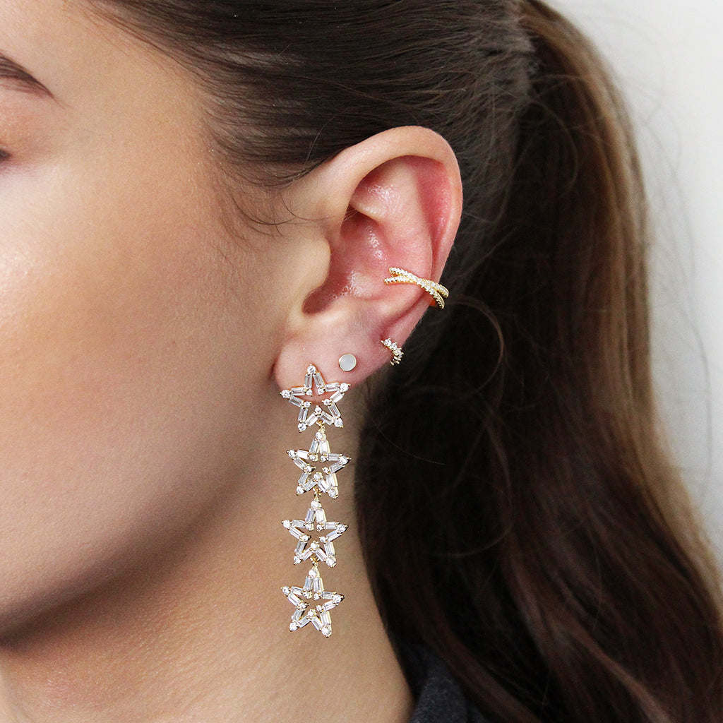 Relna conch crystal ear cuff