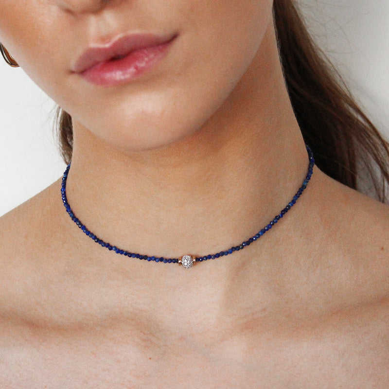 Voni lapis semi precious choker