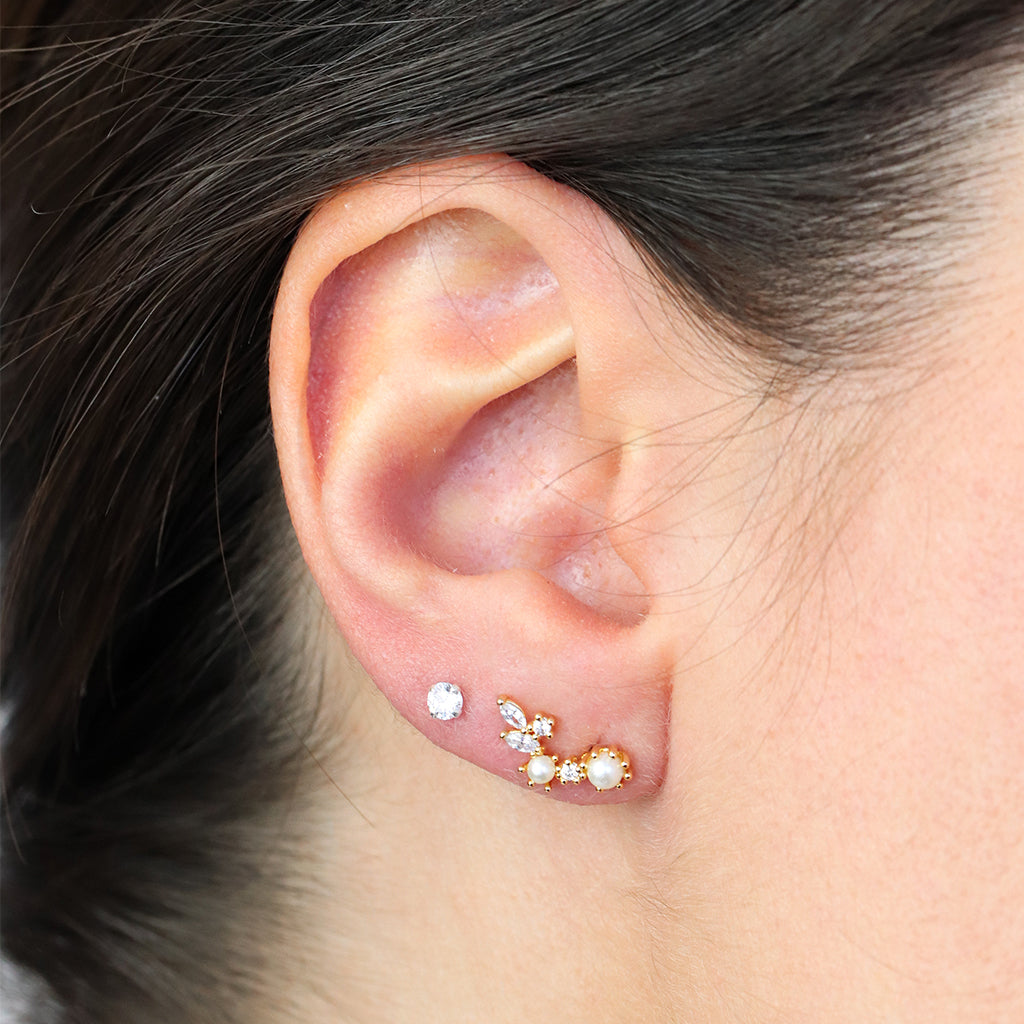 Pasha pearl studs