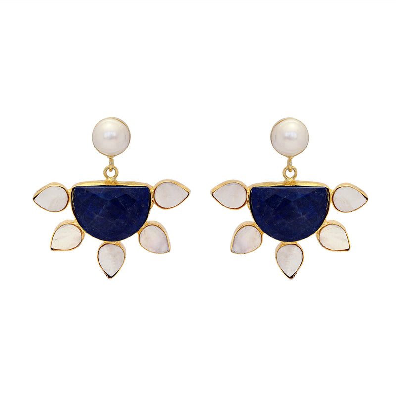 Senja lapis lazuli gold earrings