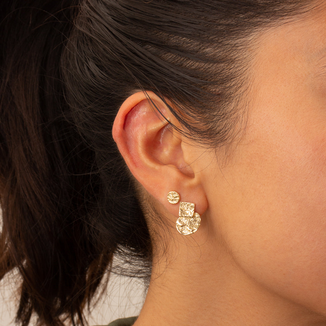 May gold vermeil studs