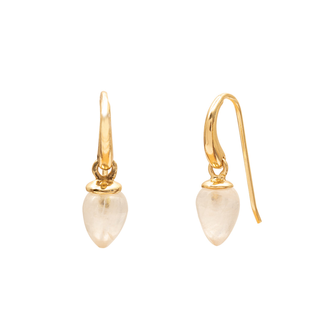 Selas tear drop semi-precious stone earrings