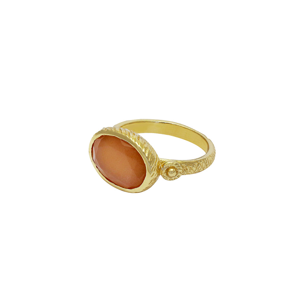 Amoura semi precious gold ring