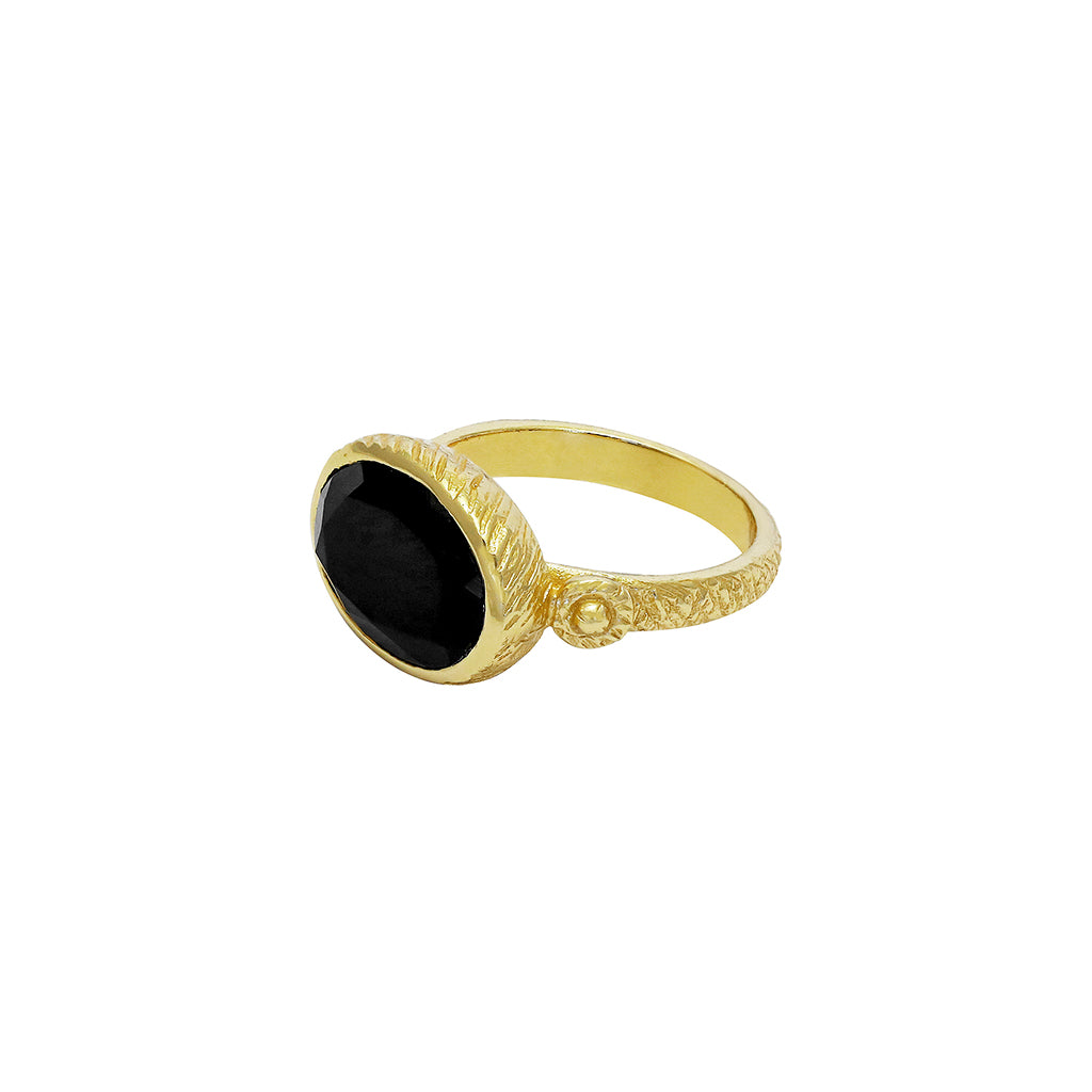 Amoura semi precious gold ring