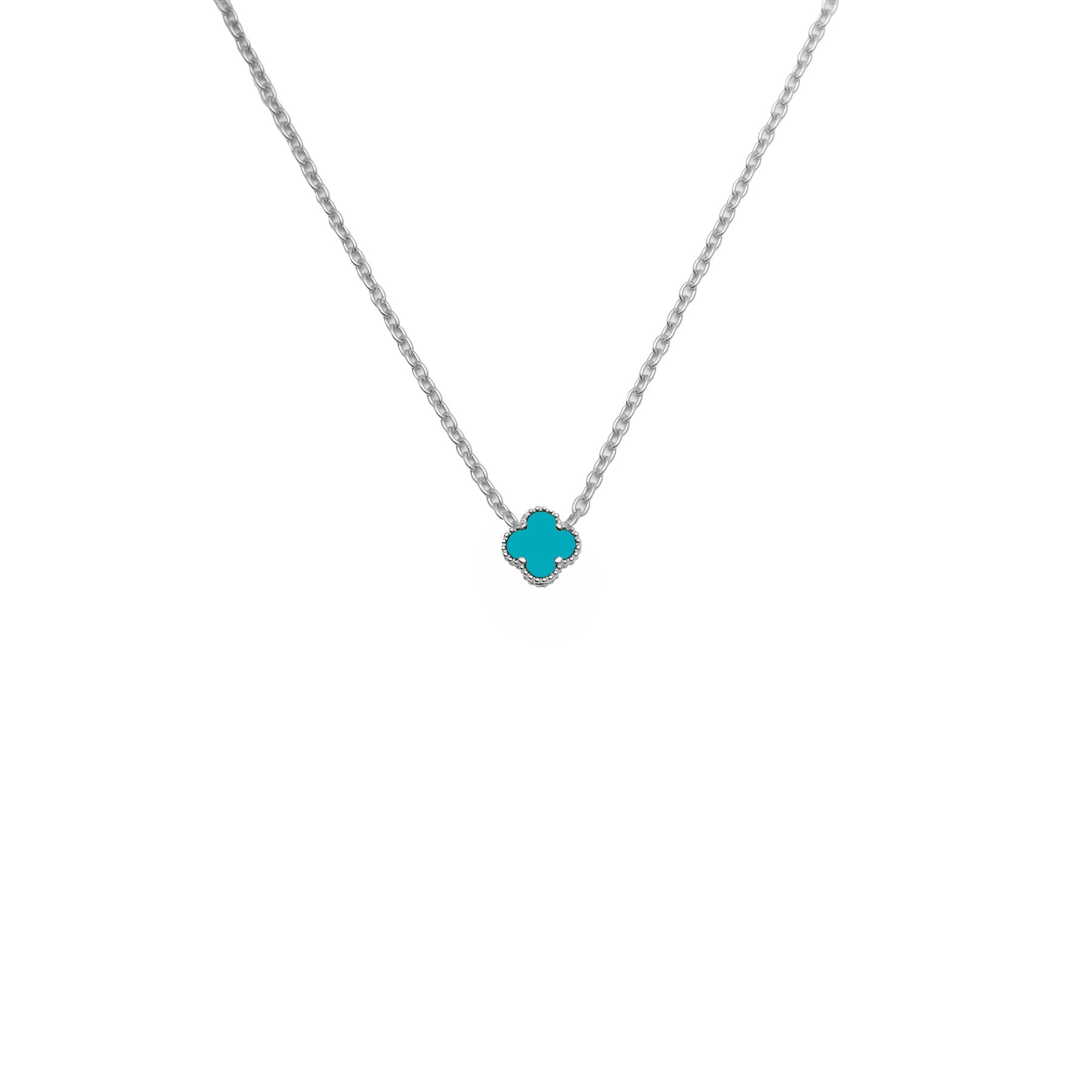 Clover turquoise pendant II