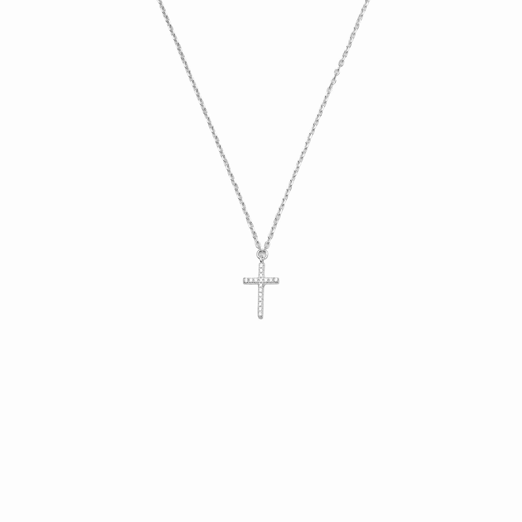 Gene crystal cross pendant