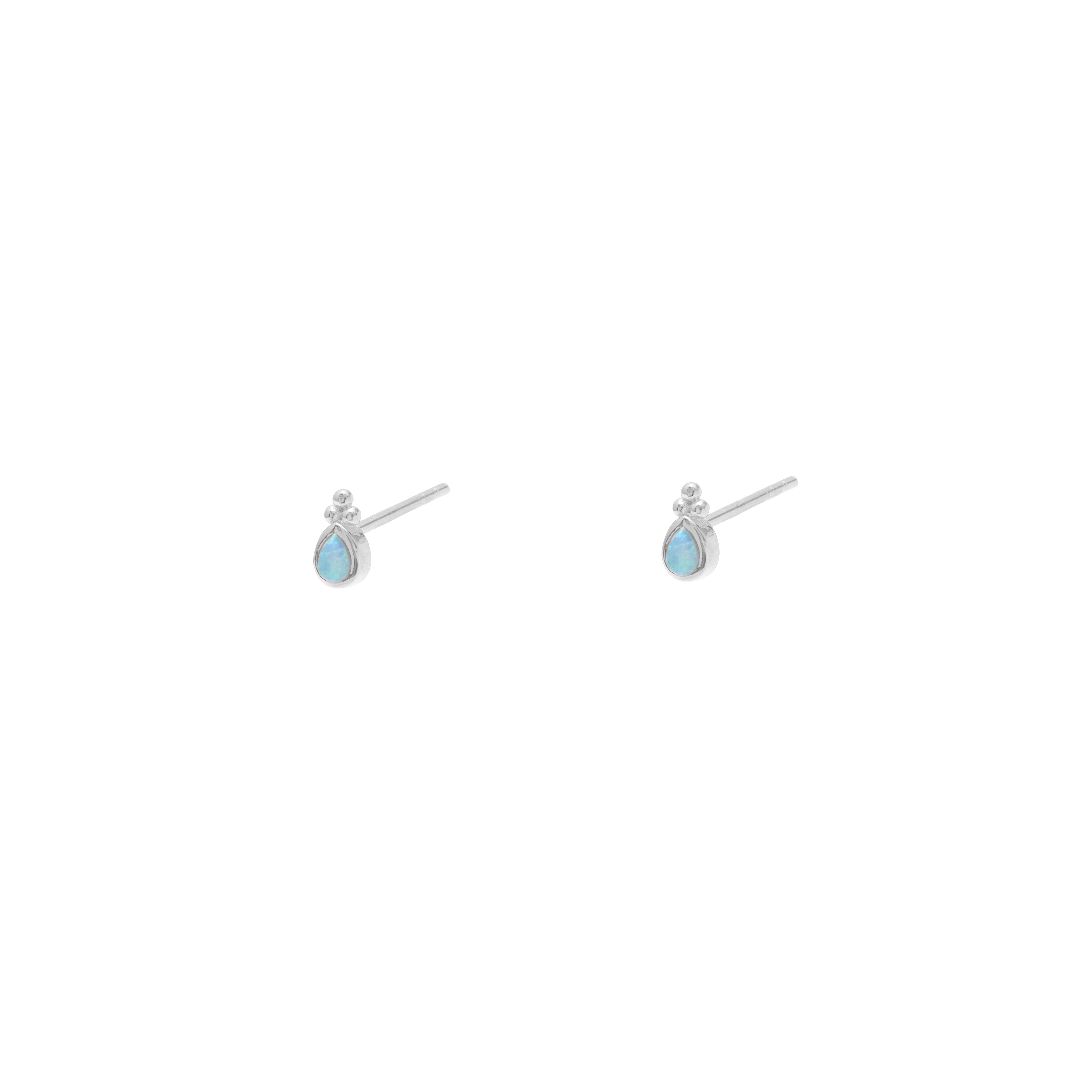 Alno opalite 1 micron gold studs