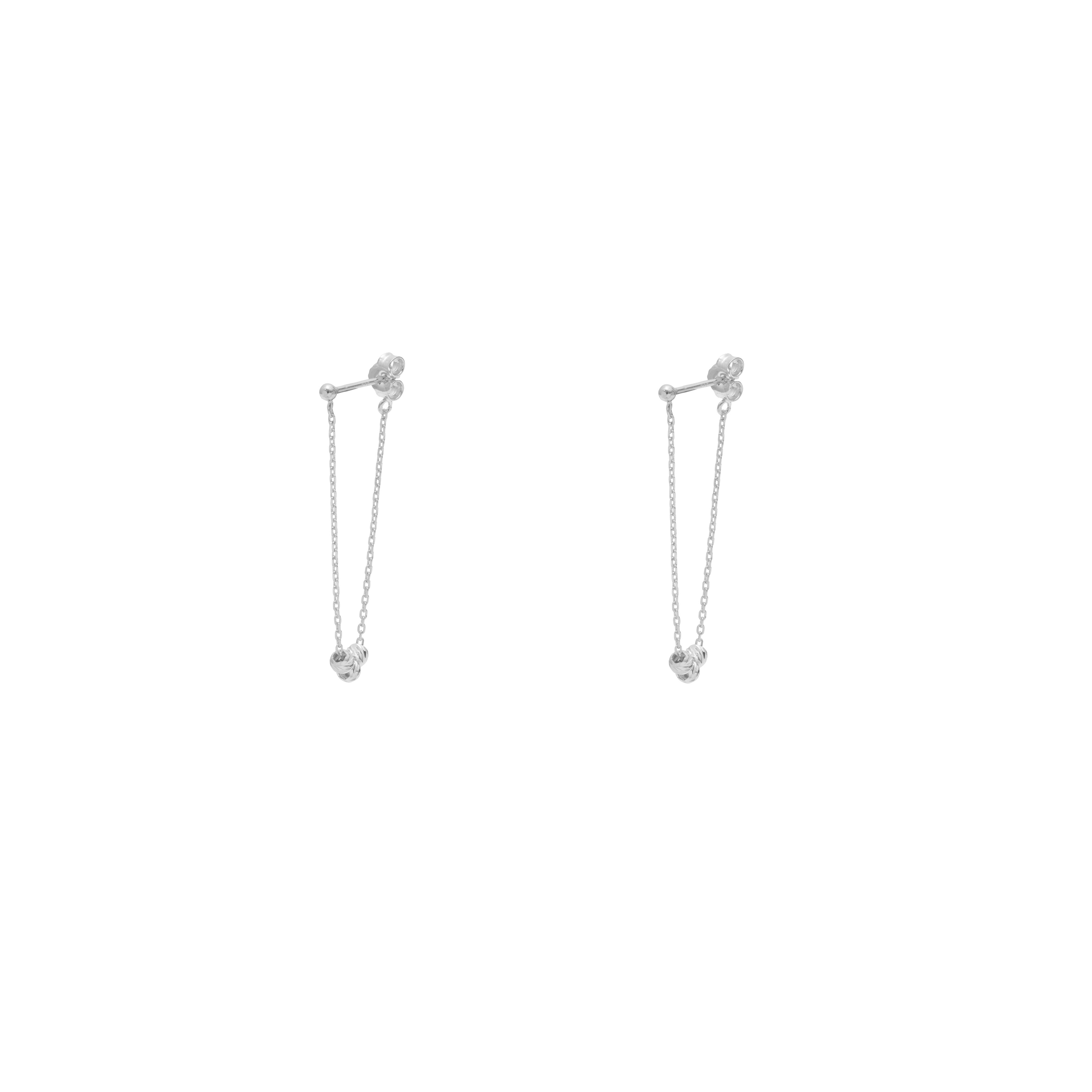 Elam chain ball drop earrings