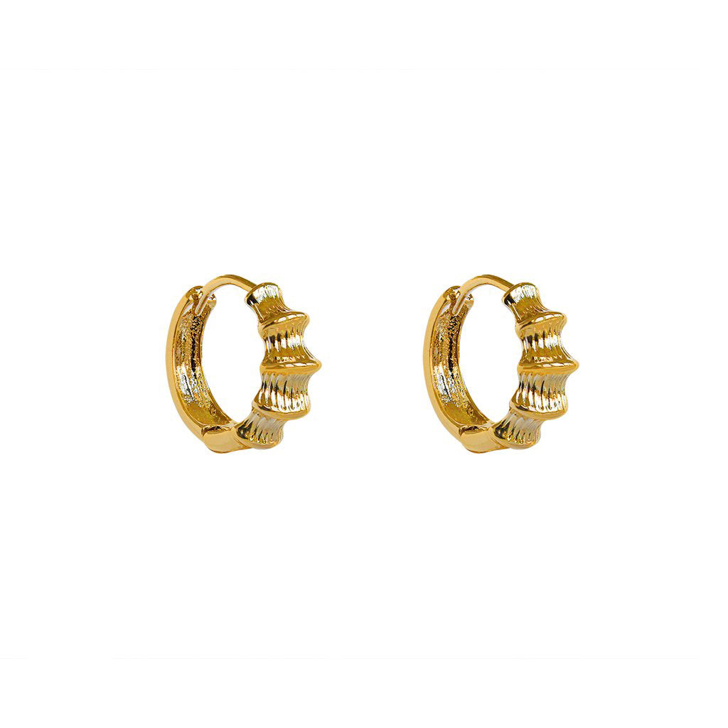 Everlee detailed hoops earrings