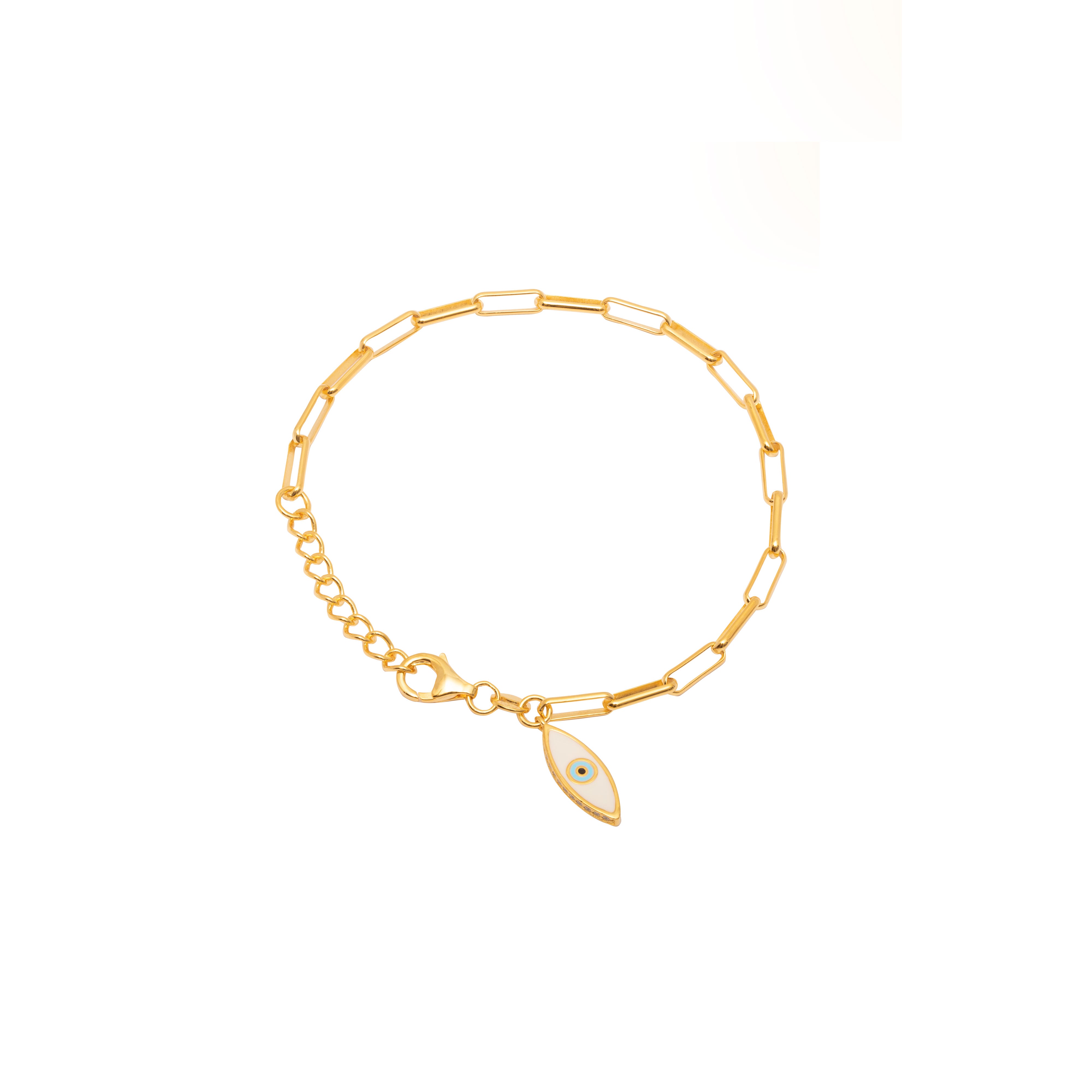 Pierre link evil eye bracelet