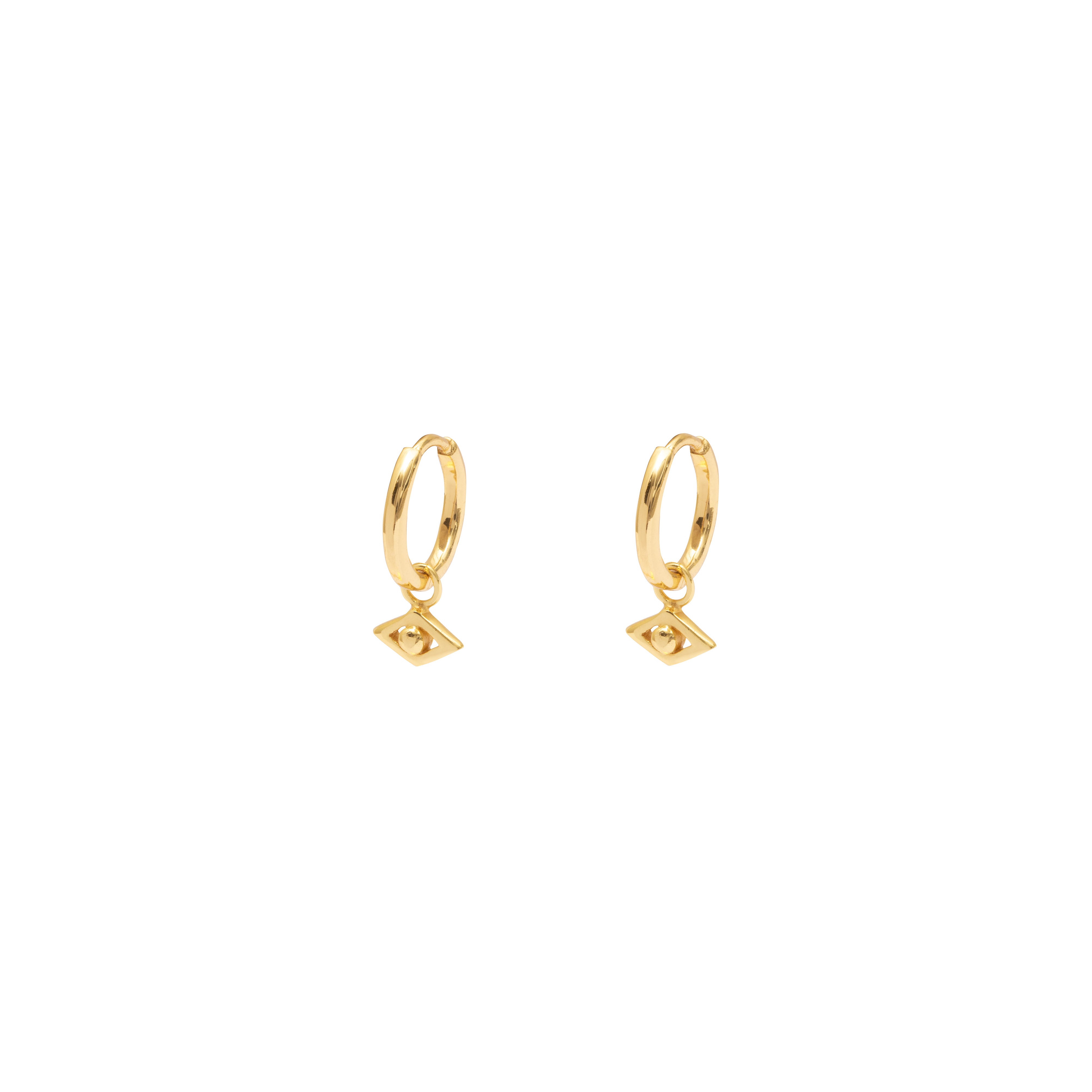 Vito plain huggie drop earrings